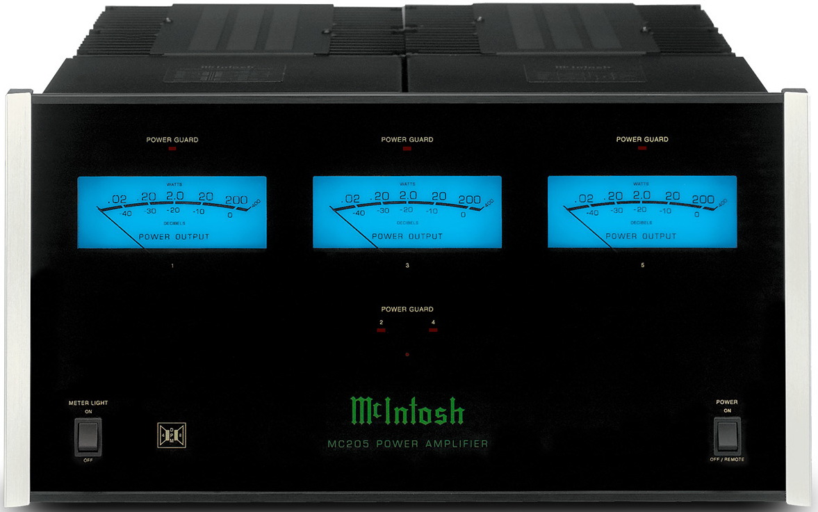 Купить McIntosh MC205 в Спб - AV Процессоры / Предусилители - Усилители и  ресиверы - Цена в каталоге аудиотехники EliteHiFi