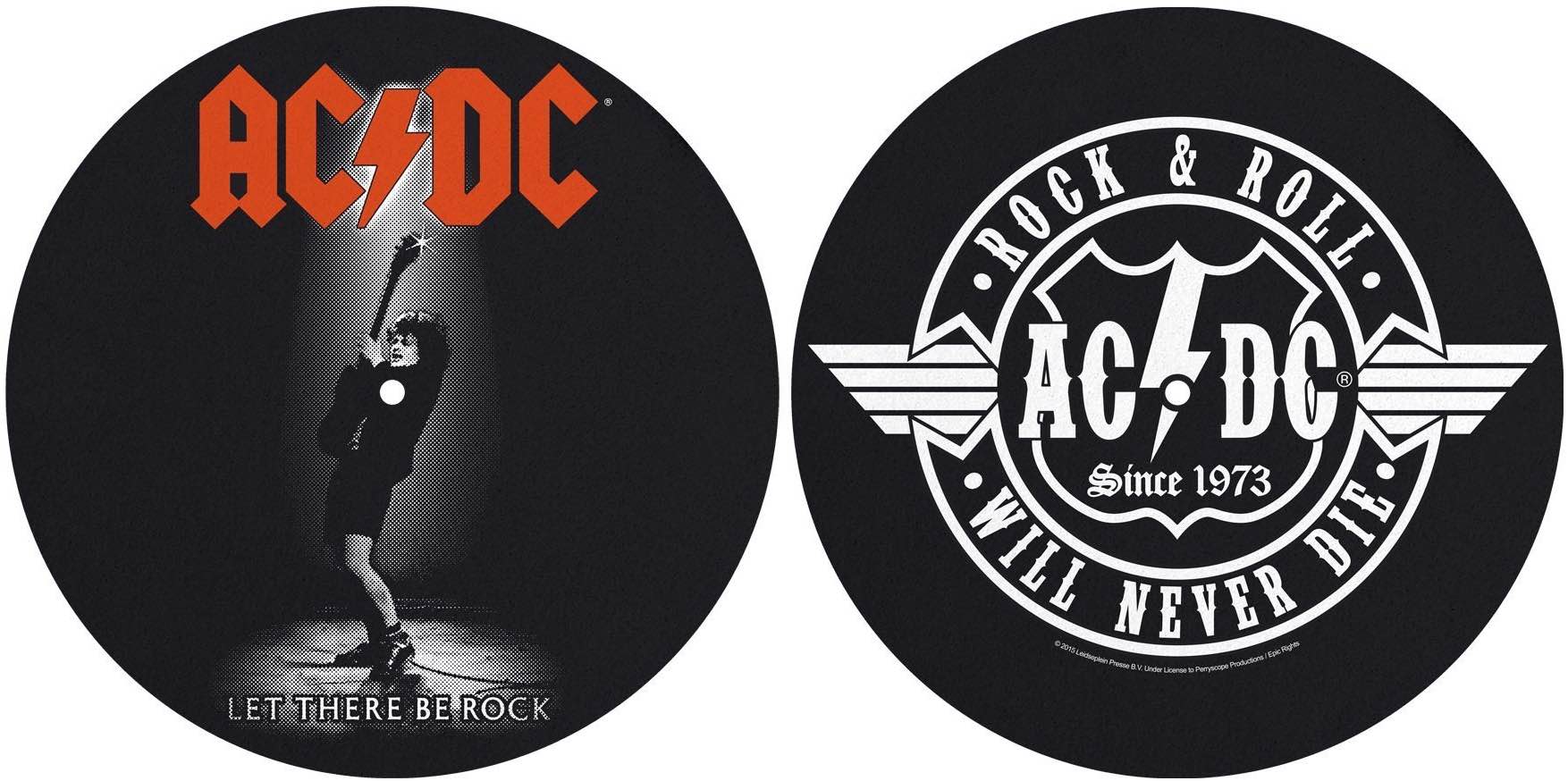 Купить Turntable Slipmats AC/DC (Let There Be Rock / Rock And Roll) в Спб -  Маты Антистатические - Аксессуары